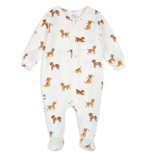 Boys' Golf Pups Print Sleeper Footie - Baby