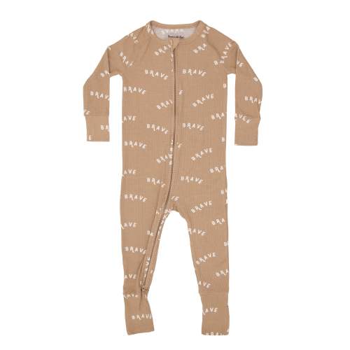 Brave Ribbed Zip Romper
– Brave Little Ones