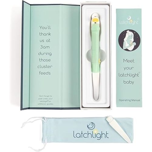 Latch Assist Clip On Wearable Night Light for Breast & Bottle Feeding