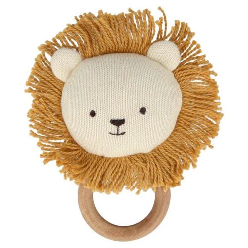 Meri Meri Organic Baby Rattle - Lion