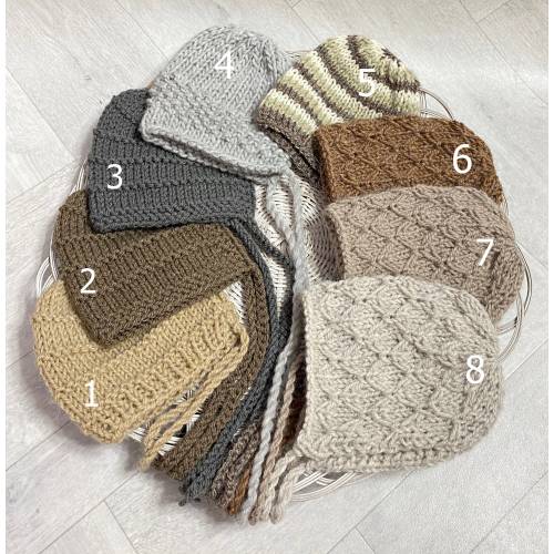 Baby Alpaca knit hat, Newborn alpaca bonnets, Girl hat, Boy hat, Ready to ship, Unisex hat, Knit Bonnet, Photoprop bonnets, Chrishtening,