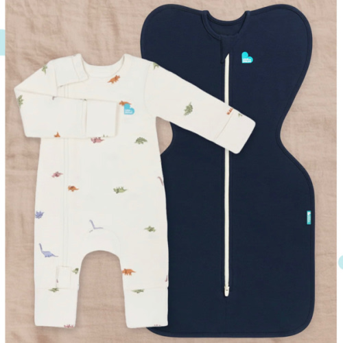 Swaddle Sleep Set- Navy Dino’s
