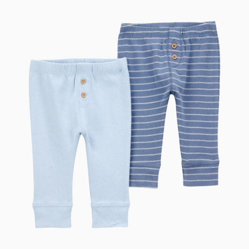 Carter's Cotton Pants (2 Pack) - Blue, Nb