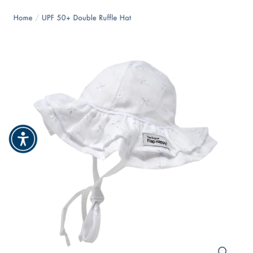 UPF 50+ Double Ruffle Hat