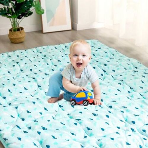 Biloban- Spring Spirit Baby Play Mat | Playpen Mat - Thicker Puff Tummy Time Activity Mat for Infant & Toddler-Pink Horse 50*50