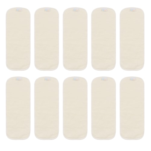 ALVABABY 6PCS Hemp&Cotton Insert One Size Diaper Inserts 2.0 version