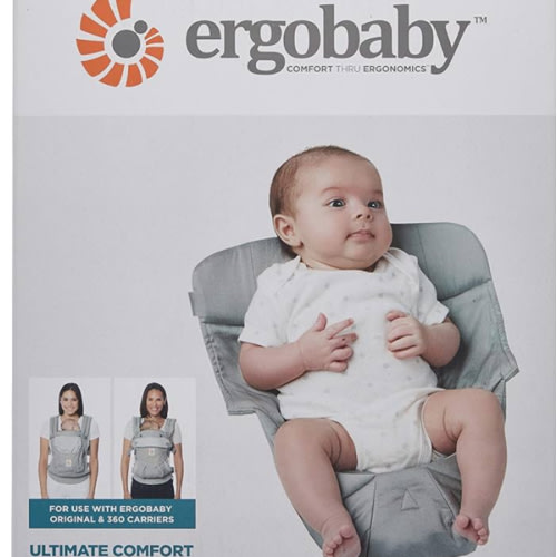 Ergobaby Easy Snug Infant Insert, Grey, Premium Cotton