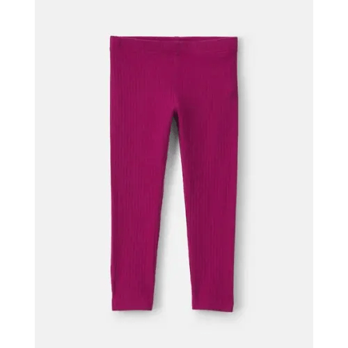 Toddler Girl Cotton Pull-On Stretch Leggings - Burgundy | Carter's