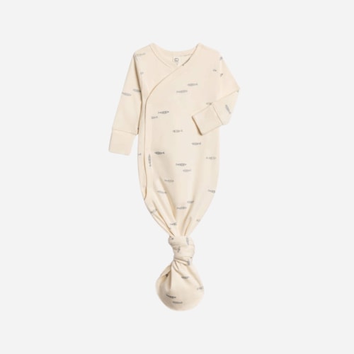 Indy Kimono Gown - Fish Marino / Rain