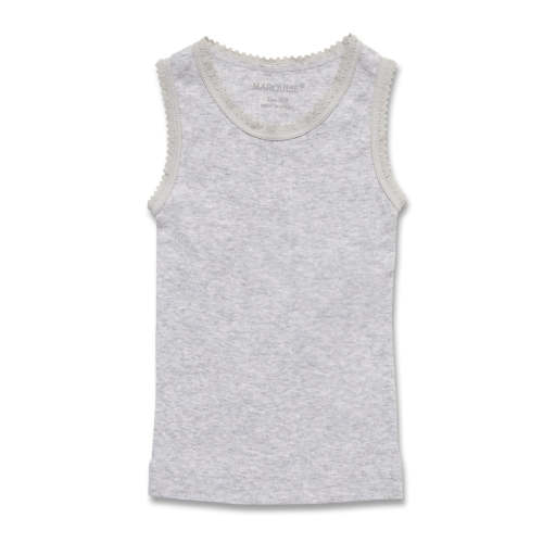Baby Lace Trim Singlet - Grey – Marquise