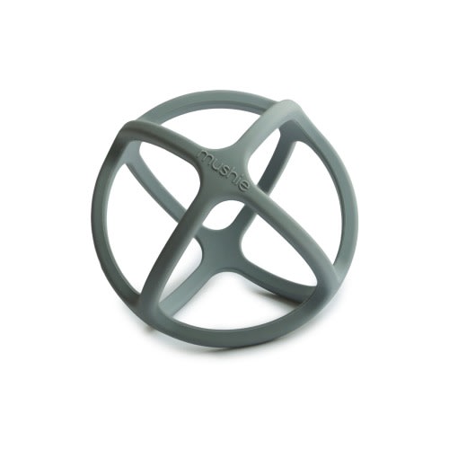 Mushie Silicone Ball Teether Toy, Dried Thyme