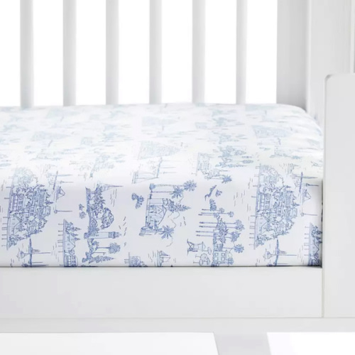 Seahaven Crib Sheet | Serena and Lily