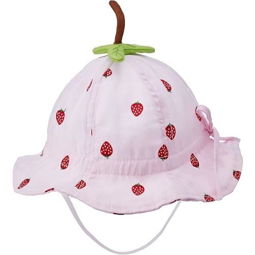 Baby Sun Hat Toddler Summer Beach UPF 50+ Sun Protection Bucket Hats for Baby Girls Infant Beach Hat with Wide Brim Kids Caps