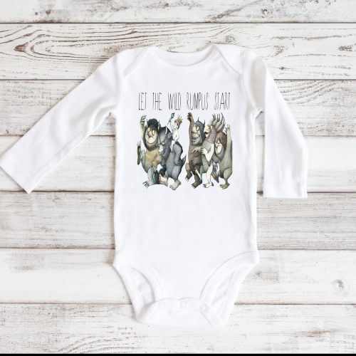 Let The Wild Rumpus Start Where The Wild Things Are Romper, Wild Ones Children's Shirt