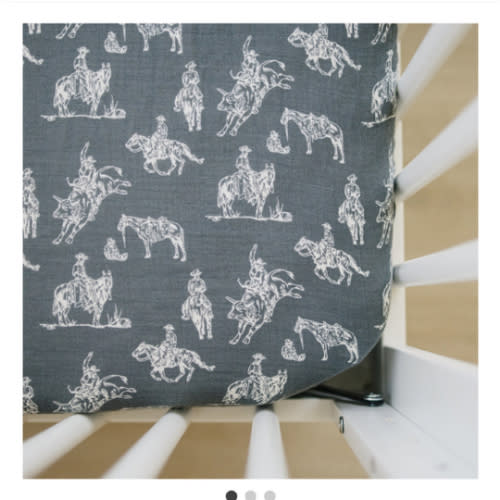Muslin Crib Sheet | Wild West