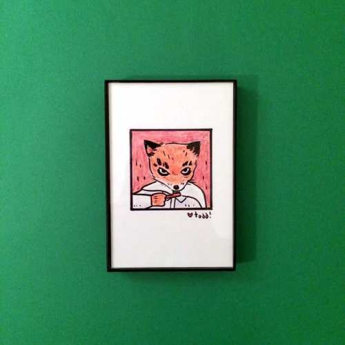 Art, Fantastic Mr Fox, Print, Ash, Toothbrush, 4 x 6 inches, Wes Anderson, movies, film geek, Jason Schwartzman, framed artwork, wall decor