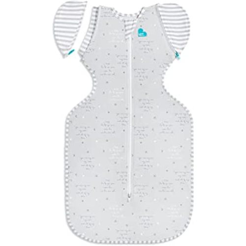 Love to Dream Swaddle UP Transition Bag Lite 0.2 TOG, You are My, Medium, 13-19 lbs, Patented Zip-Off Wings, Gently Help Baby Safely Transition from Being swaddled to arms Free Before Rolling Over