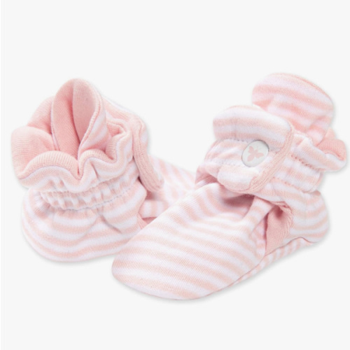 Burt's Bees Baby Booties, Organic Cotton Adjustable Infant Sock