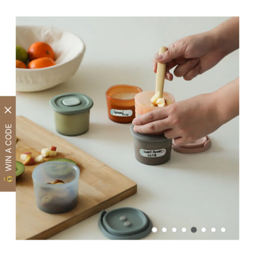 Flash Sale: Silicone Baby Food Containers (12 Pack)