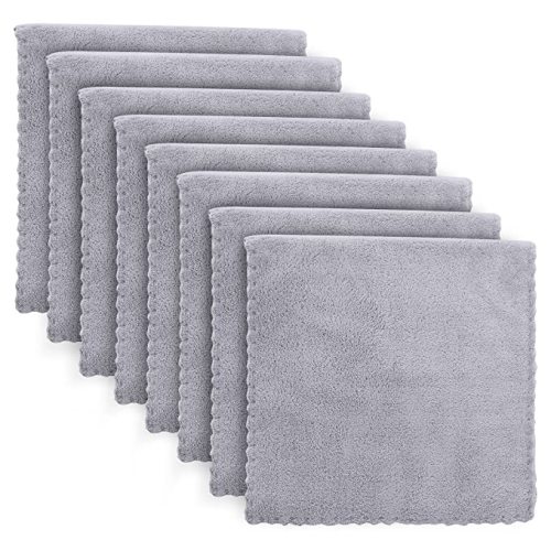 BAMBOO QUEEN Super Soft Burp Cloths 8 Pack