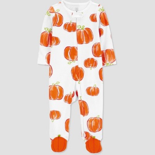 Carter's Just One You® Baby Pumpkin Sleep N' Play - Orange/Cream, Size: Newborn