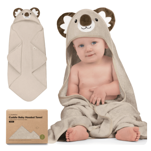 Keababies Cuddle Baby Hooded Towel