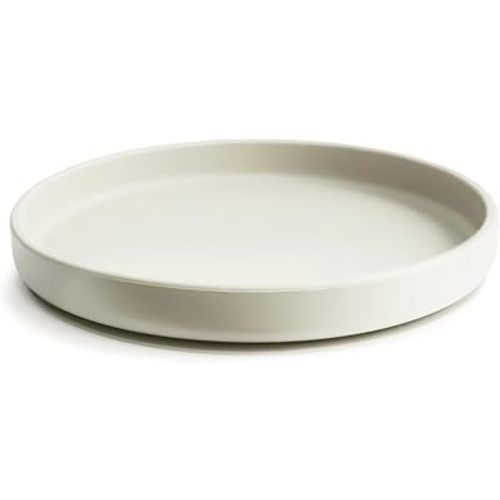 mushie Classic Silicone Suction Plate | BPA-Free Non-Slip Design (Ivory)