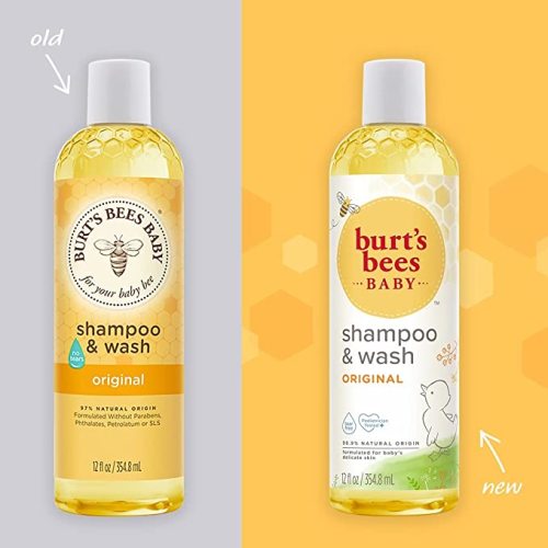 Burt's Bees Baby Shampoo & Wash Set, Tear Free Non Irritating Soap, Gentle Plant Based Formula, Pediatrician Tested, Original - 12 oz (Pack of 3) - 12 Ounce (Pack of 3)