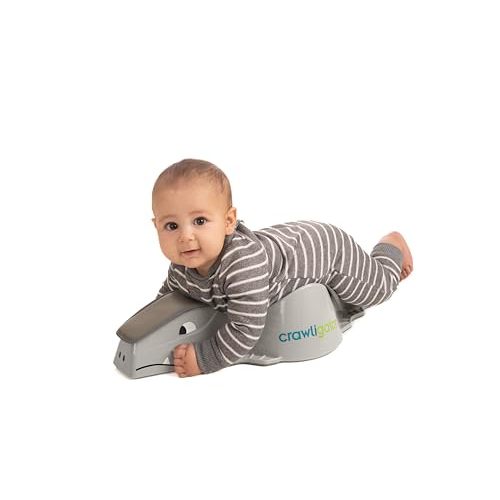 CRAWLIGATOR Tummy Time Mobility Toy for Infants 4-12 Months (Slate)