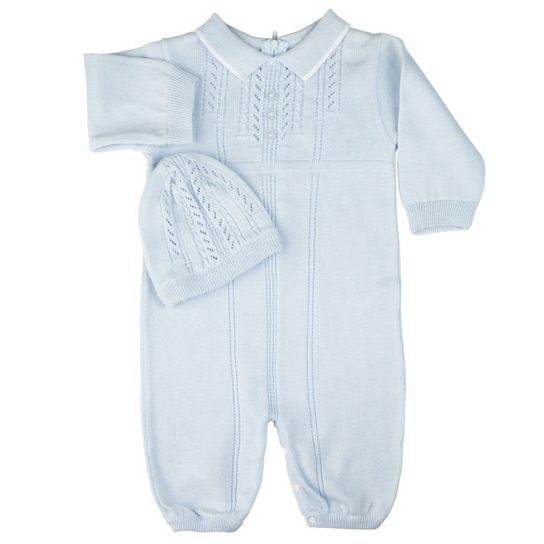 Newborn Baby Boy Coming Home Outfit | Newborn Baby Clothes | Newborn Knitted Outfit | Feltman Brothers