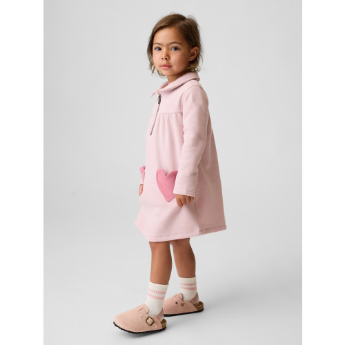 Baby & Toddler Heart-Pocket Sweatshirt Dress