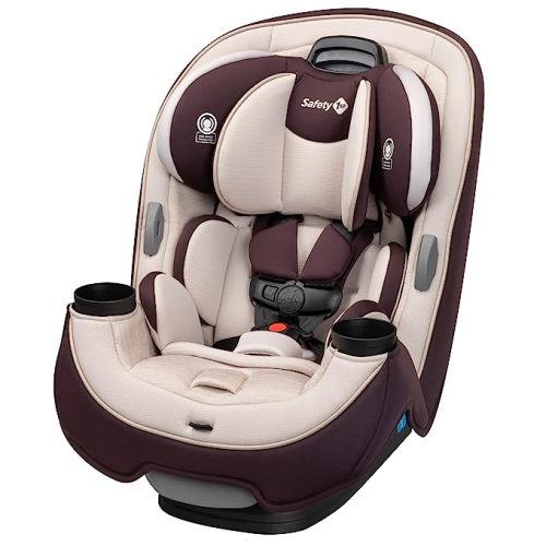 Safety 1st Grow and Go All-in-One Slim Convertible Car Seat, Rear Facing, 5-40 lbs, Forward Facing (30–65 lbs), High Back Booster Seat 40-100 pounds, Dunes Edge