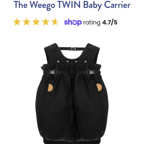 The Weego TWIN Baby Carrier