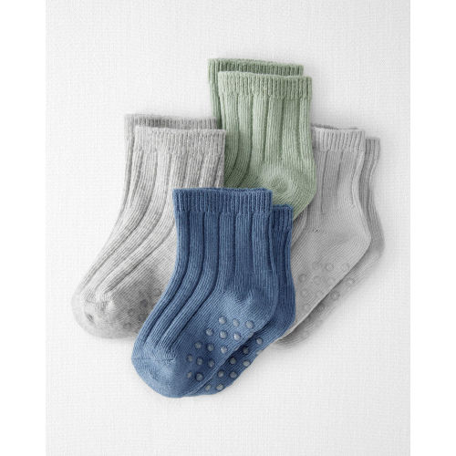 Baby Girl 4-Pack Socks Made with Organic Cotton - Little Planet | Carter's