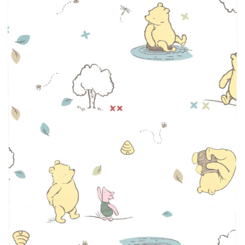 Disney Winnie the Pooh Classic Pooh 100% Cotton Fitted Mini Crib Sheet – NoJo Baby