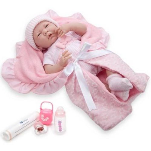 JC Toys La Newborn 15.5" Doll - Pink Deluxe Boutique Gift Set