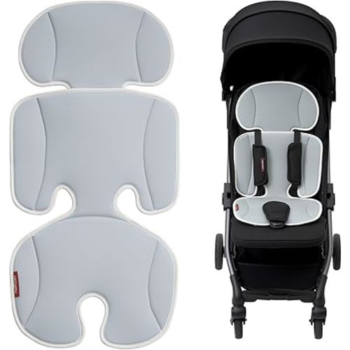 Momcozy Stroller Cooling Pad | Universal Soft Cooler Pad, Breathable & Adjustable Car Seat Liner | Detachable 2-Piece Cooling Cushion | Fits Strollers, Car Seat, High Chair, Bassinet, Swing