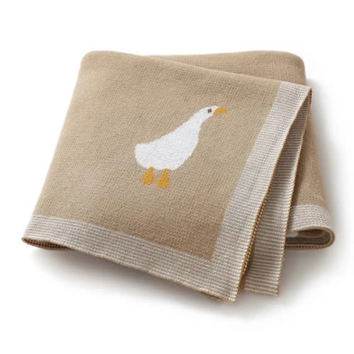 Goose Knitted Blanket