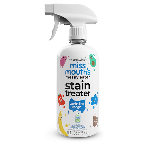 Miss Mouth's Messy Eater Stain Treater Spray - 16oz Stain Remover - Newborn & Baby Essentials - No Dry Cleaning Food, Grease, Coffee Off Laundry, Underwear, Fabric