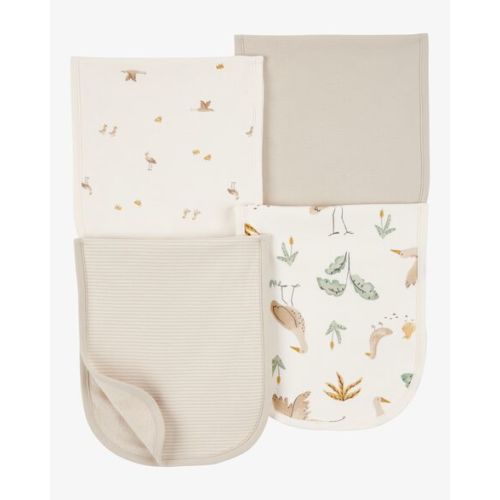 Baby 4-Pack Burp Cloths - Ivory/Brown - Carter's | Carter's