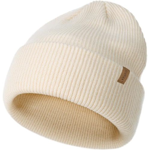FURTALK Toddler Beanie Baby Boys Girls Beanies Kids Winter Hats Children Knit Warm Caps - 0-6 Months - Beige