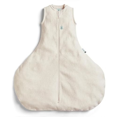 ergoPouch 1.0 TOG Hip Harness Jersey Swaddle Bag, Breathable Baby Sleep Bag for Hip Health, Gentle and Cozy (3-12 Months, Oatmeal Marle)