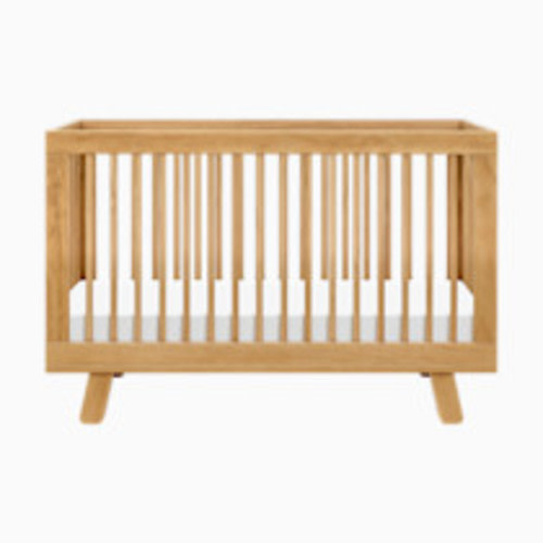 babyletto Hudson 3-in-1 Convertible Crib with Toddler Bed Conversion Kit - Honey