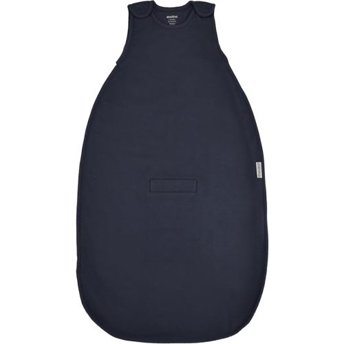 Woolino 4 Season Sleep Sack - Ultimate Merino Wool Sleeping Bag - Two-Way Zipper Adjustable Universal Size Sleep Sack for Baby (2-24 Months) - Indigo