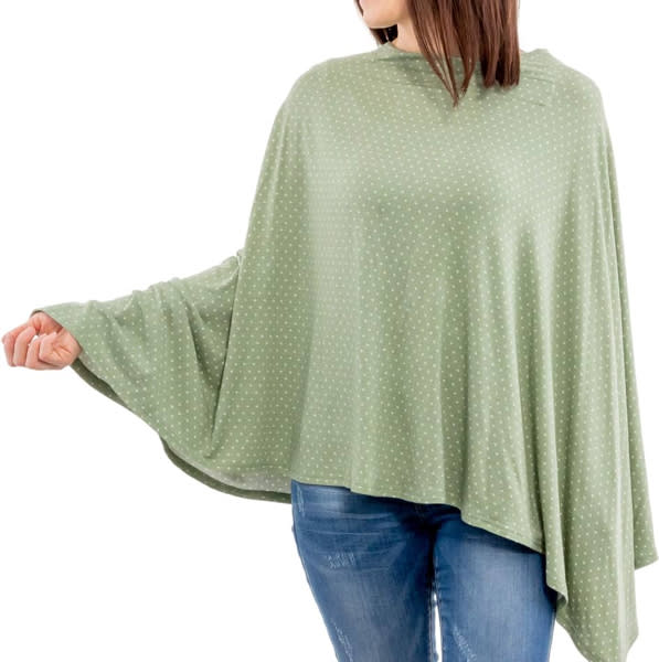 WeeSprout Nursing Cover for Breastfeeding, Soft & Breathable Nursing Poncho, Neck Insert for Hands-Free View, Machine Washable & Dryer Safe Feeding Cover Up