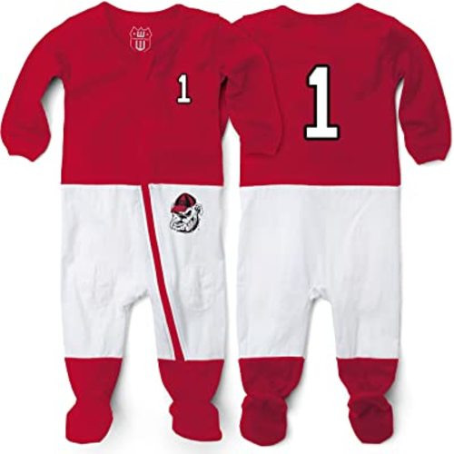 Wes and Willy Baby College Sports Fan Football Jersey Sleeper