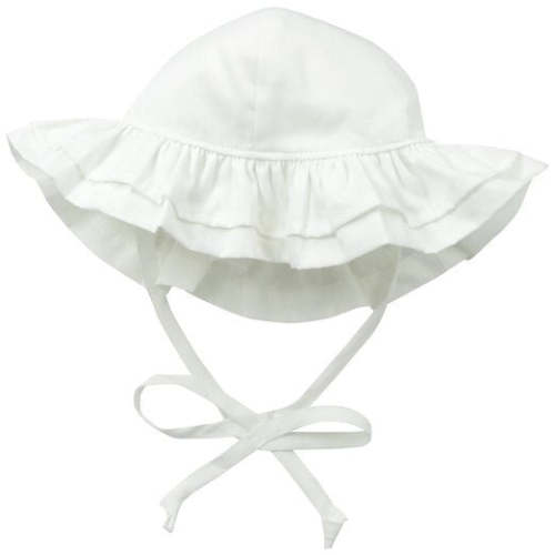 UPF 50+ Double Ruffle Hat – FlapHappy Size Small
