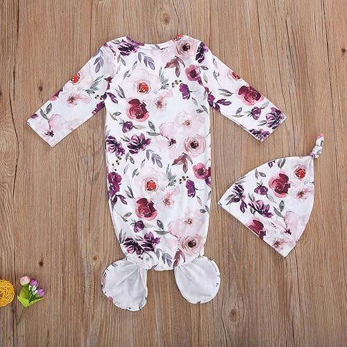 Floral & Purple Sleep Gown