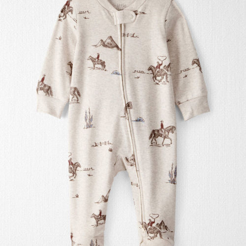 Western Rodeo Baby Organic Cotton Sleep & Play Pyjamas in Western Rodeo Print | Carter’s Oshkosh Canada