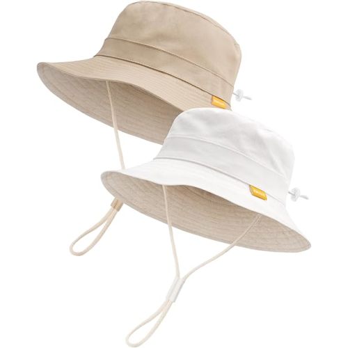 FURTALK Baby Toddler Sun Hat for Boy Girl Summer Bucket Hat Kids Sun Protection Beach Hat